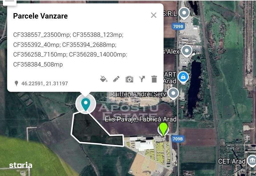 Teren intravilan in zona CET, Elis Pavaje - Imagine principală: 2/2