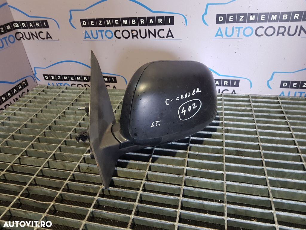 Oglinda stanga Citroen C - Crosser 2007 - 2012 4 Usi Gri (402) - 1