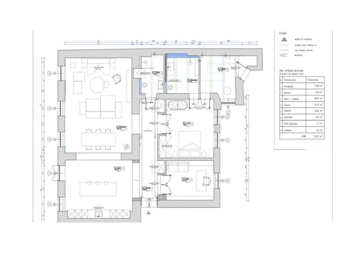 Ekskluzywny apartament  Mokotowska 40,balkon,winda-18