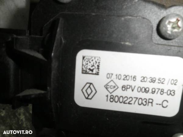 Pedala acceleratie Dacia Sandero , Sandero Stepway, Logan, 1.5 DCI Euro 6 180022703R - 3