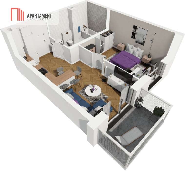 2-pokojowe mieszkanie w spokojnej lokalizacji! - Pełny obrazek: 4/8