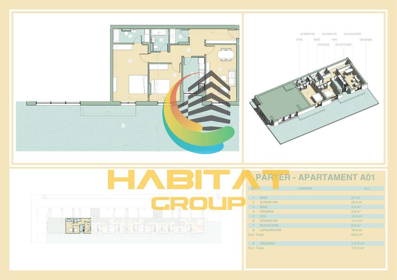 Titan 3 camere 92 mp + curte 117 mp  12 min. metrou N.Teclu - Imagine principală: 2/9