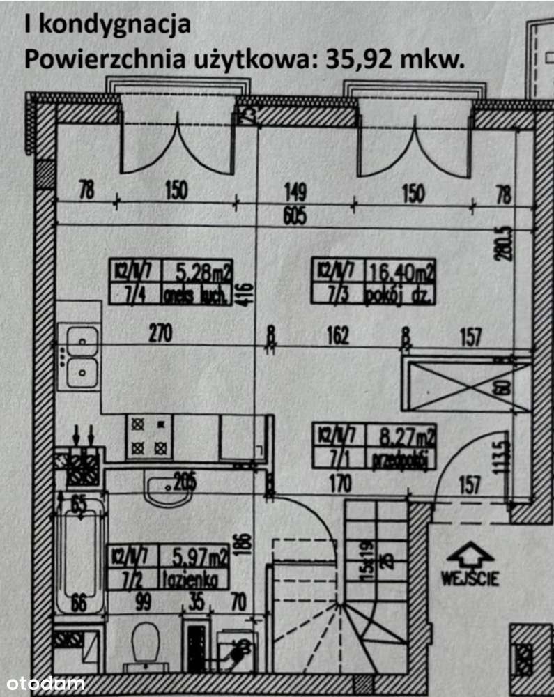 Brochów | 2-poziomowe mieszkanie | 2 duże pokoje | garaż.-14