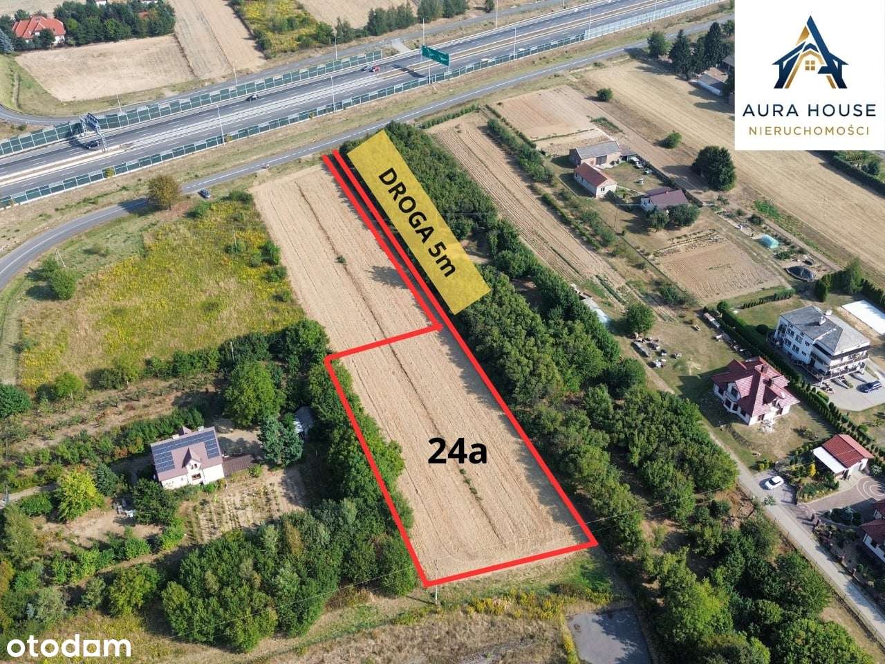 Dys, duża działka budowlana pod dom jednorodzinny lub bliźniak - Pełny obrazek: 5/6