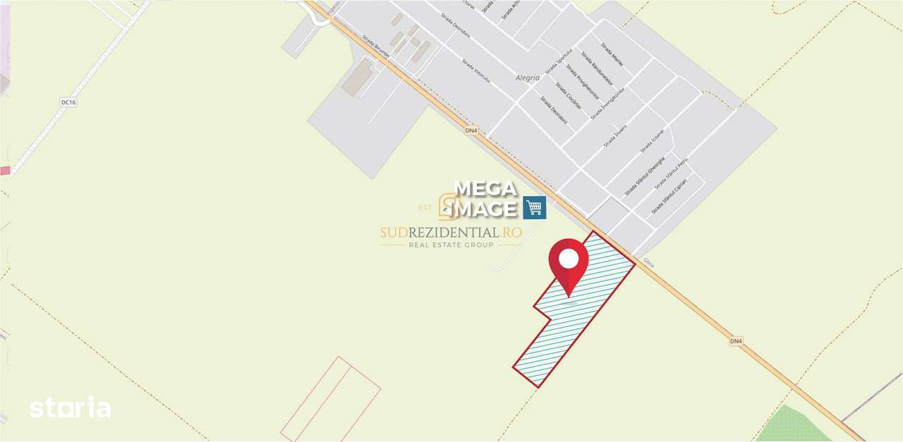 Lot de teren de vanzare, 14.748 mp cu deschidere de 35 ml, DN4, Popest - Imagine principală: 4/8