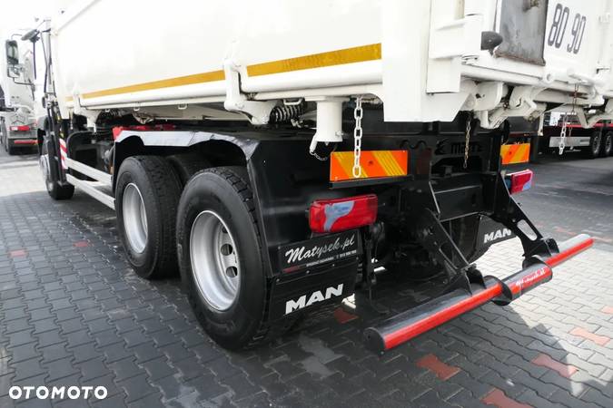 MAN TGM 26.340 / 6X4 / 2 STR WYWROTKA + HDS HIAB 144 / HYDROBURTA / ŁYCHA / - 23