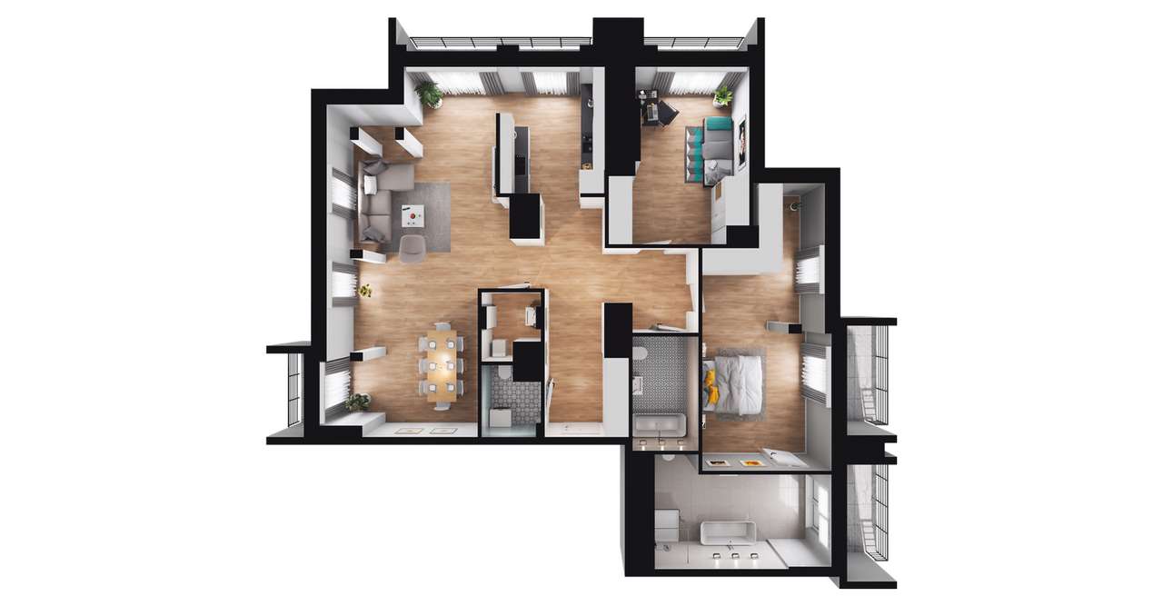 Perfumiarnia 2 | mieszkanie 111,91  m² | A.06.41 - Pełny obrazek: 3/7