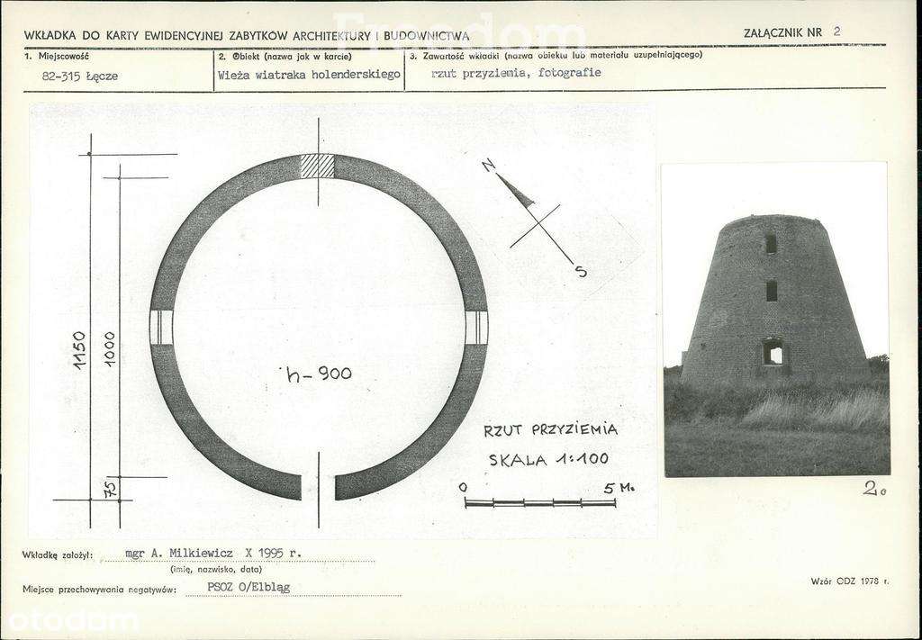XIX-wieczna Wieża Wiatraka na 0,95h działce - Pełny obrazek: 4/7