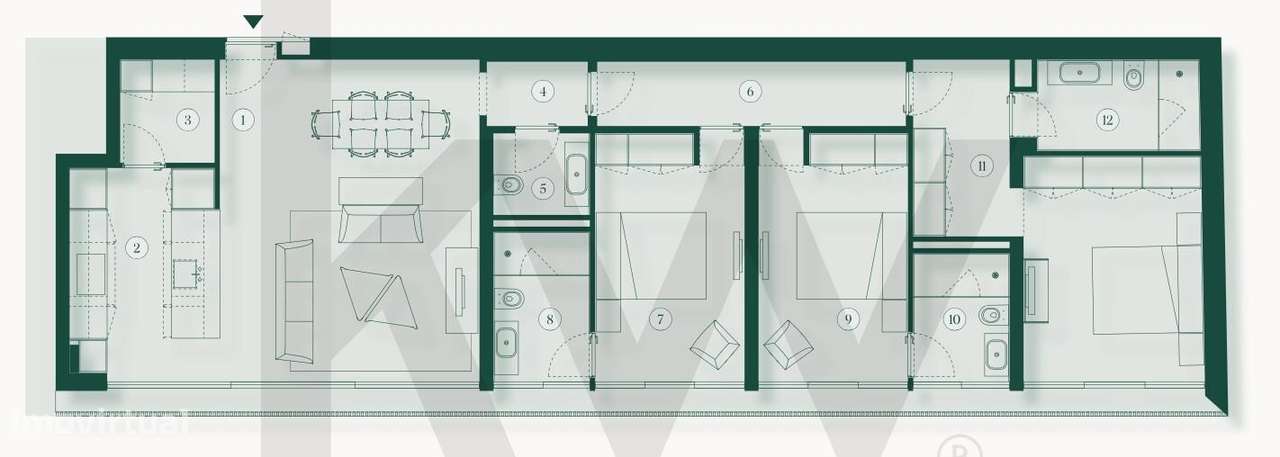 Apartamento T3 Villa dos Coches em Belém - Grande imagem: 4/55