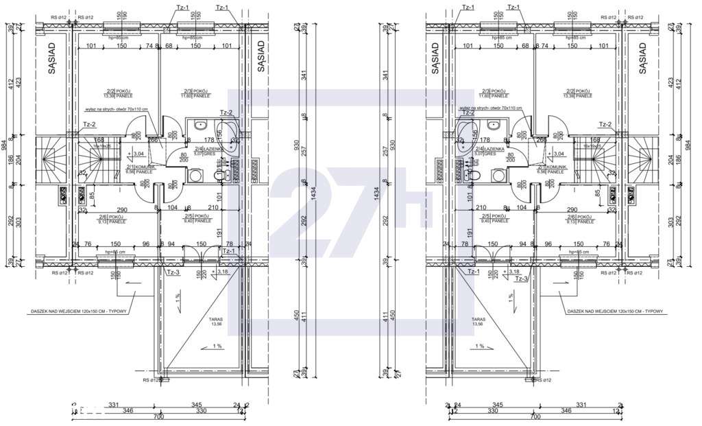 ▶5p ✔Garaż ✔Taras ✔Gładzie ✔Schody ✔Alarm ✔Las ✔0%-2