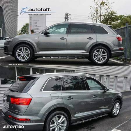 Praguri laterale Audi Q7 4M (2015+) trepte aluminiu NEW - 7