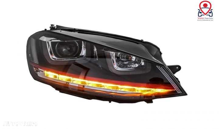 Faruri 3D LED R20 GTI Design Semnal Dinamic LED Tuning Volkswagen VW - 3