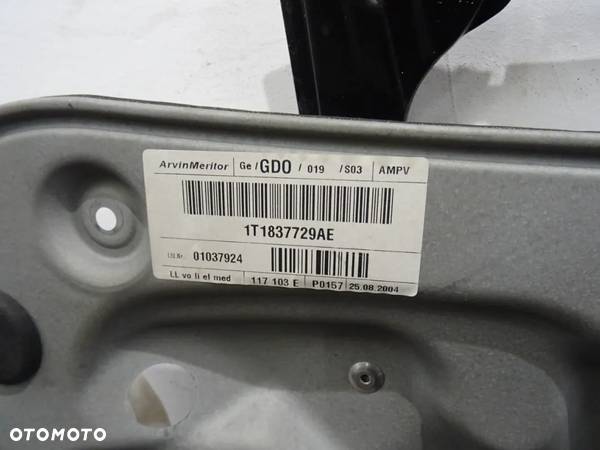 VW TOURAN I 03-05 PODNOŚNIK SZYB PRAWY PRZÓD 1T0959701 - 14