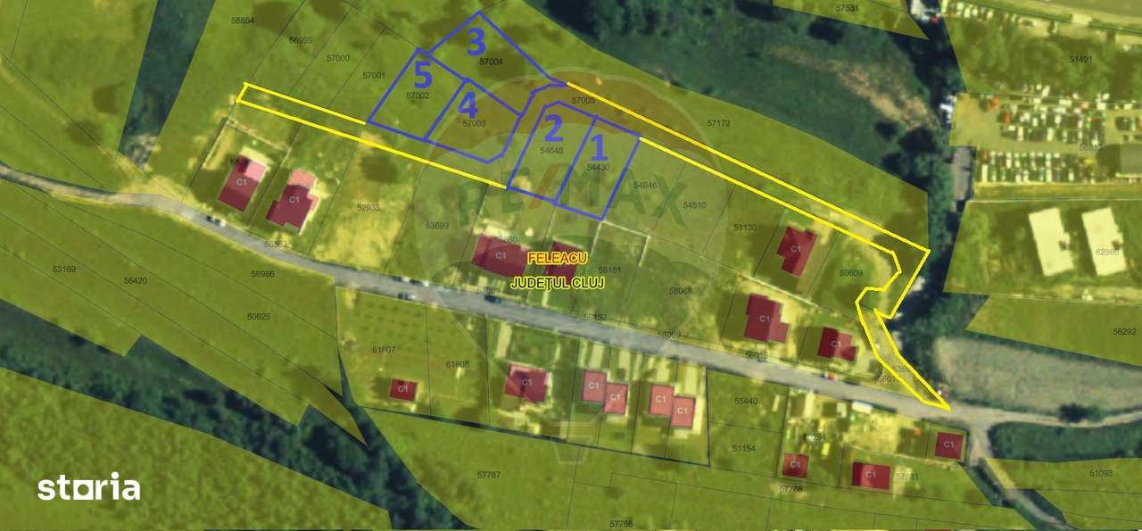 Teren de vanzare 814 mp in Feleacu, – Panorama superba catre oras-0