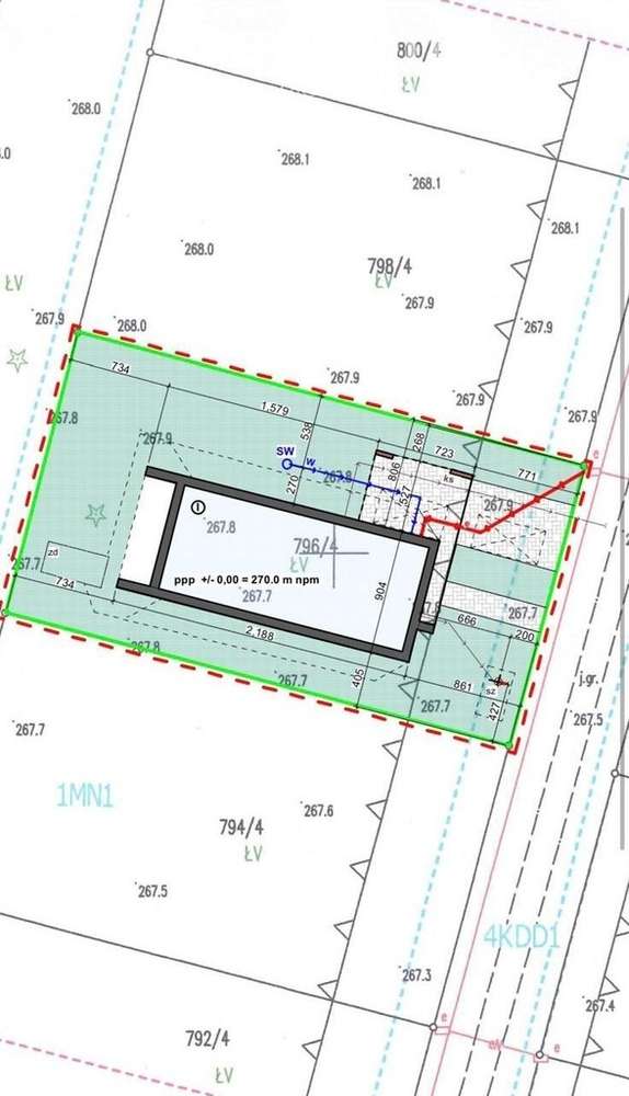 Działka Kalety z projektem i pozwoleniem na budowę - Pełny obrazek: 2/13