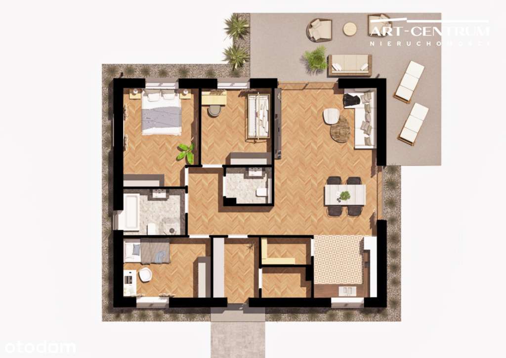 Nowoczesny dom w stanie deweloperskim - Pełny obrazek: 4/8