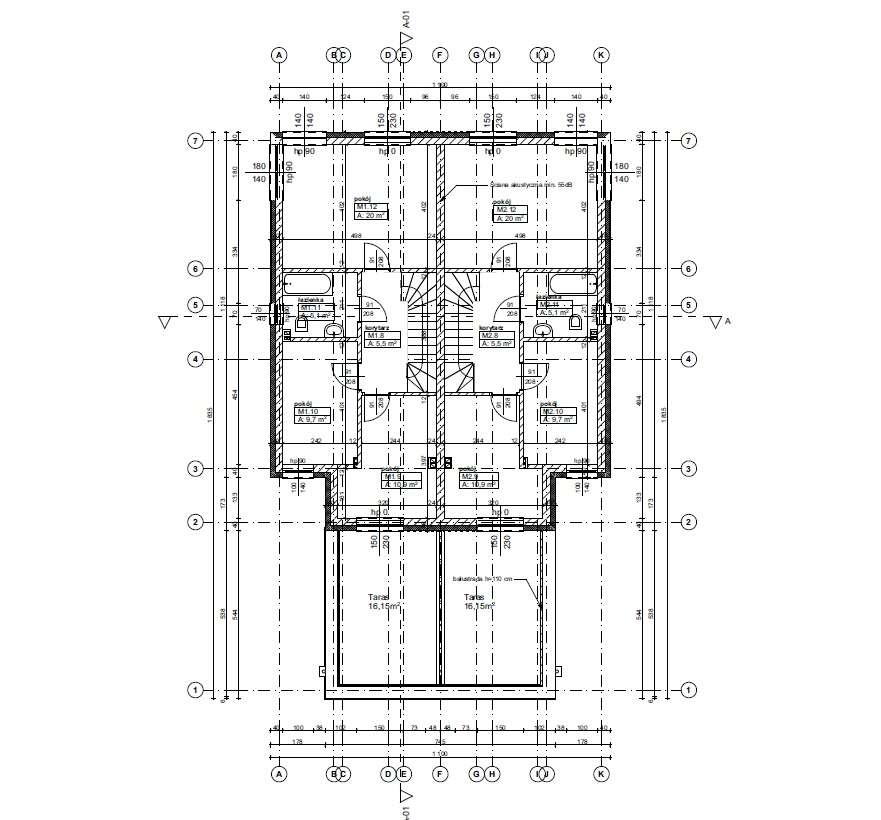 DĄBROWA, Skórzewo, dom bliźniak z garażem-17