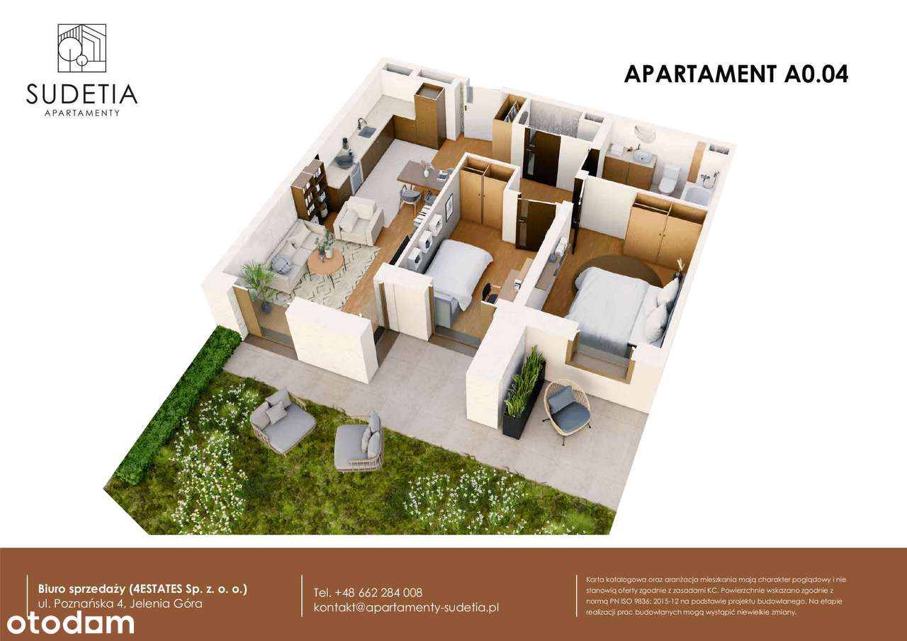 Apartamenty Sudetia | mieszkanie 3-pok. | A0.04 - Pełny obrazek: 3/8