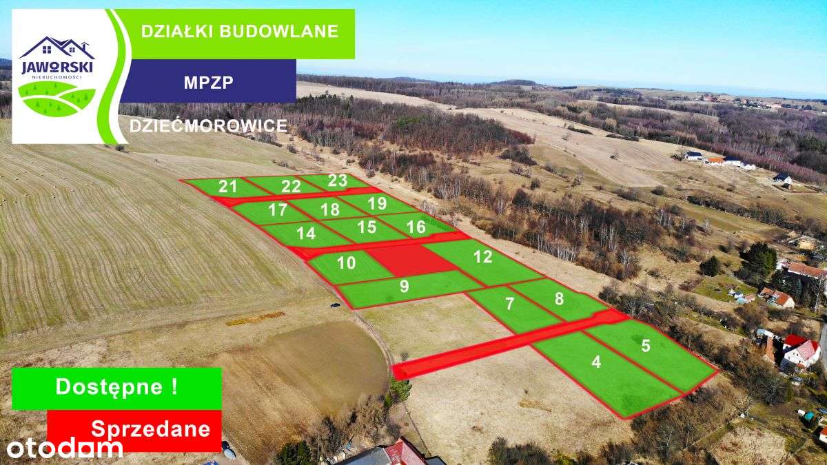 Działki budowlane w Dziećmorowicach - woda miejska-0