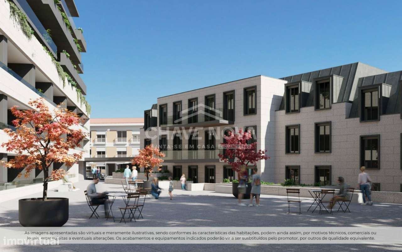 T0 evolutivo ("T1") em construção, junto Metro Av. Republica V.N. Gaia - Grande imagem: 3/14