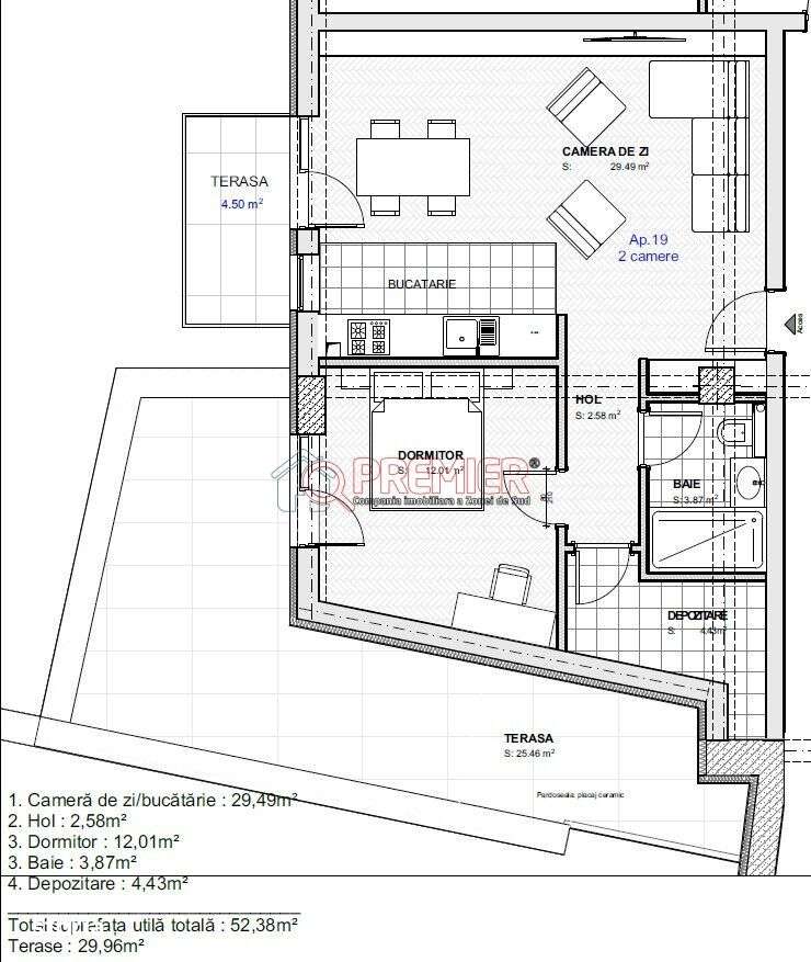 Serban Voda - Carol - Tineretului - 2 camere cu terasa - Imagine principală: 4/9