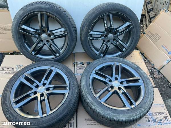 Jante aliaj AUDI A6 C7 4G cu 2 cauciucuri vara  si 2 de iarna 245/45R18 - 1