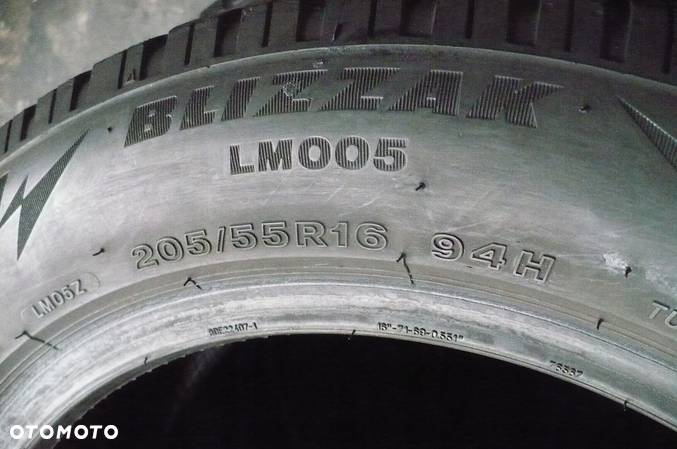 BRIDGESTONE Blizzak LM005 205/55R16 5,9mm 2021 - 2