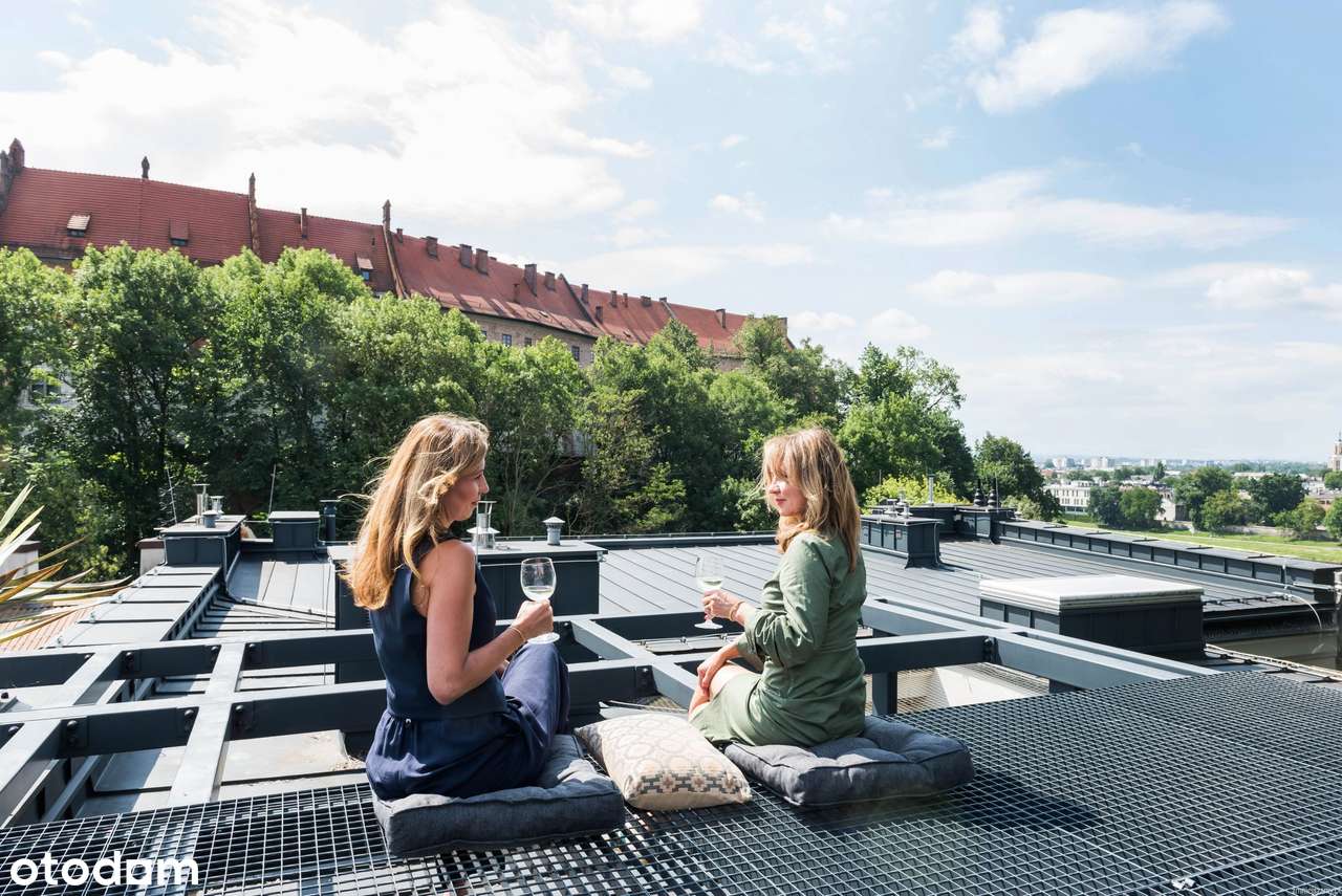 UNIKATOWY PENTHOUSE tuż przy WAWELU z panoramicznym tarasem na dachu-8