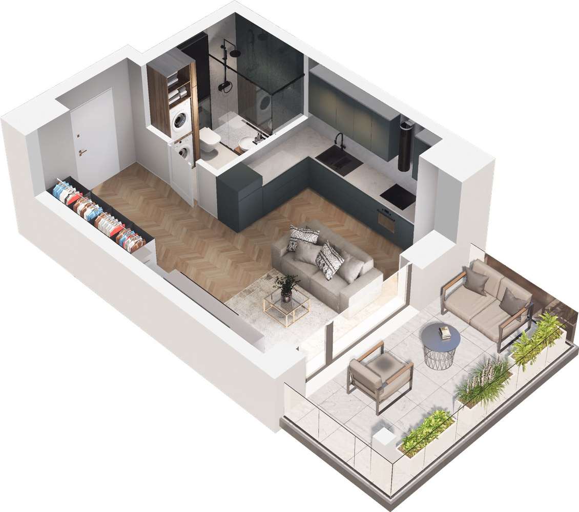 Ville Garden | mieszkanie 1-pok. | C.08 - Pełny obrazek: 5/10