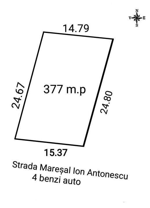 Vanzare Teren perfect 377 mp. cu Autorizatie Constructie-4