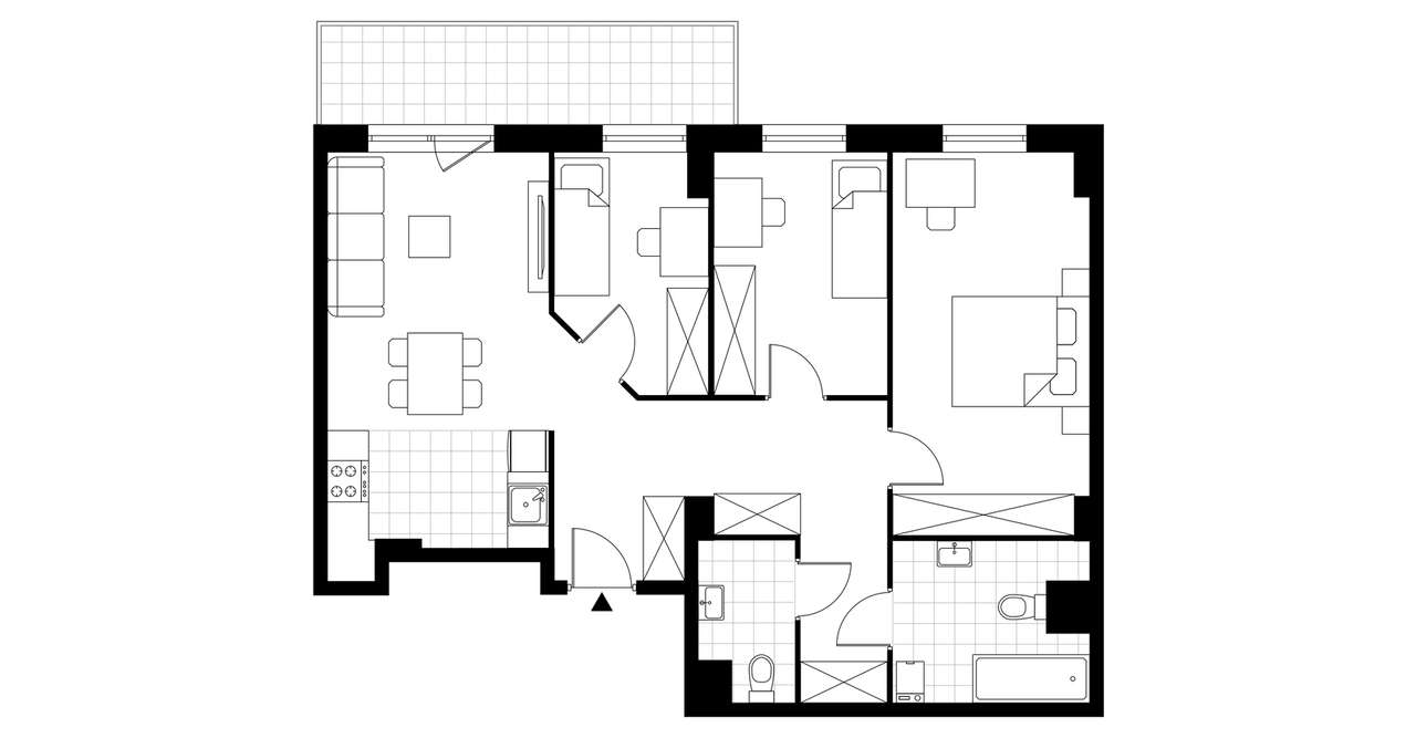 4-pokojowe mieszkanie 71m2 + balkon Bez Prowizji - Pełny obrazek: 3/8