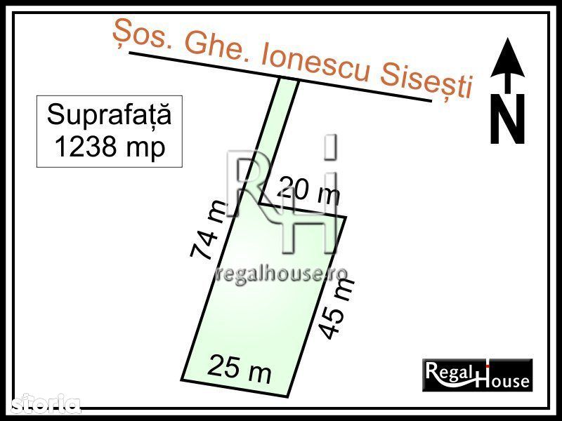 Baneasa - Sisesti stradal, 1238 mp