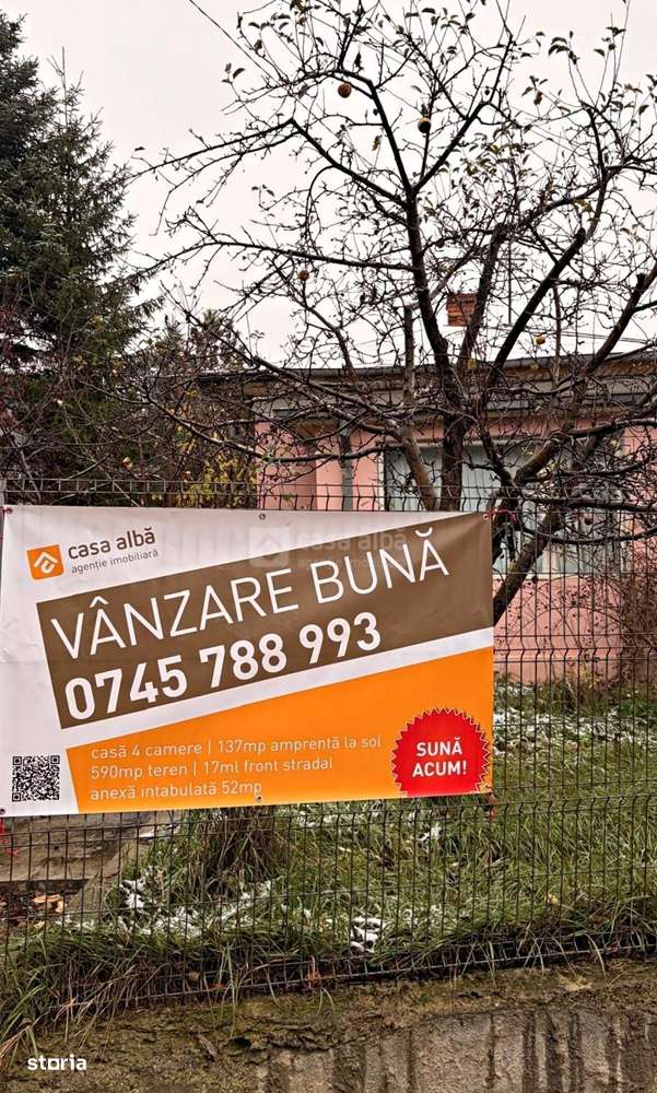 Central | proprietate de vanzare | casa 4 camere & teren 590mp - Imagine principală: 5/6