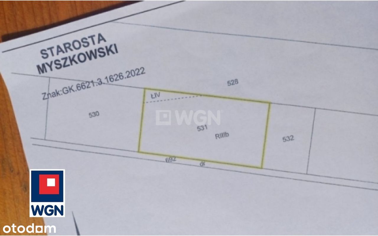 Działka, 4 789 m², Myszków