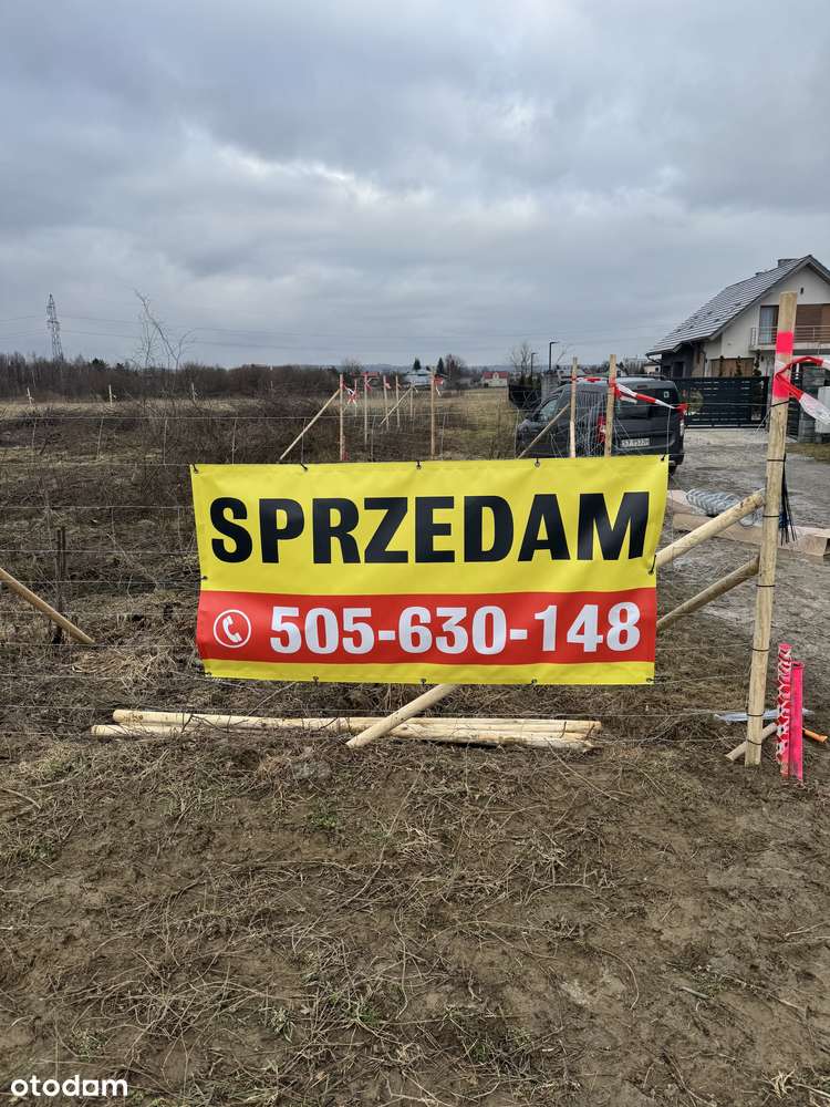 Działka budowlana Jasło Gądki ul. Lawendowa 980 m2 + media w drodze