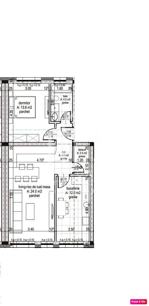 Apartament cu gradina - 3 camere - 61,5 mp + 50 mp gradina - Imagine principală: 4/11