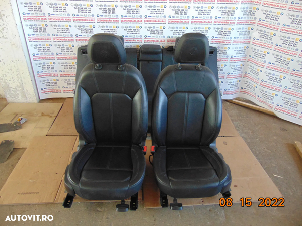 Interior Alfa Romeo stelvio 2015-2022 scaune fata banchete spate piele neagra dezmembrez - 7