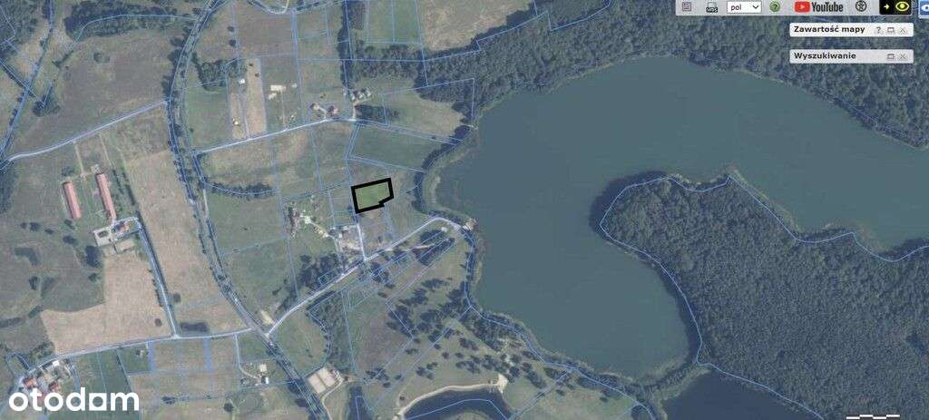 Działka z bezpośrednim zejściem do jeziora Komorze-6