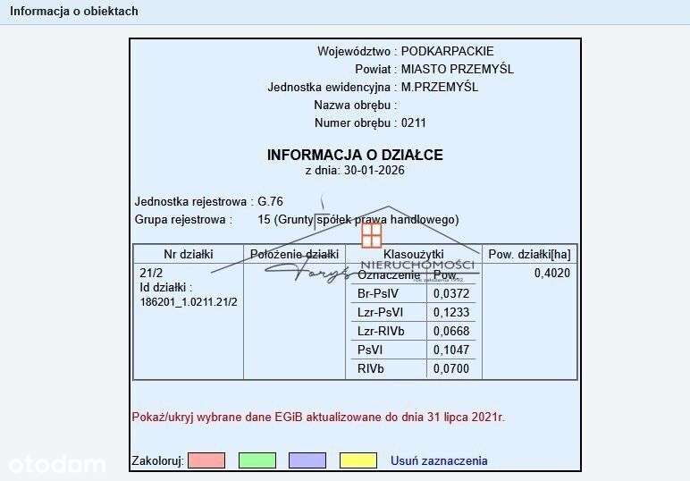 Przemyśl, ul.Piastowska - działki budowlane z Wz-t-10