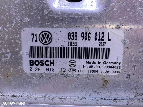 ECU / Calculator Motor VW Golf 4 1.9TDI AHF 110CP 1998 - 2005 Cod Piesa : 038906012L / 0281010112 - 2