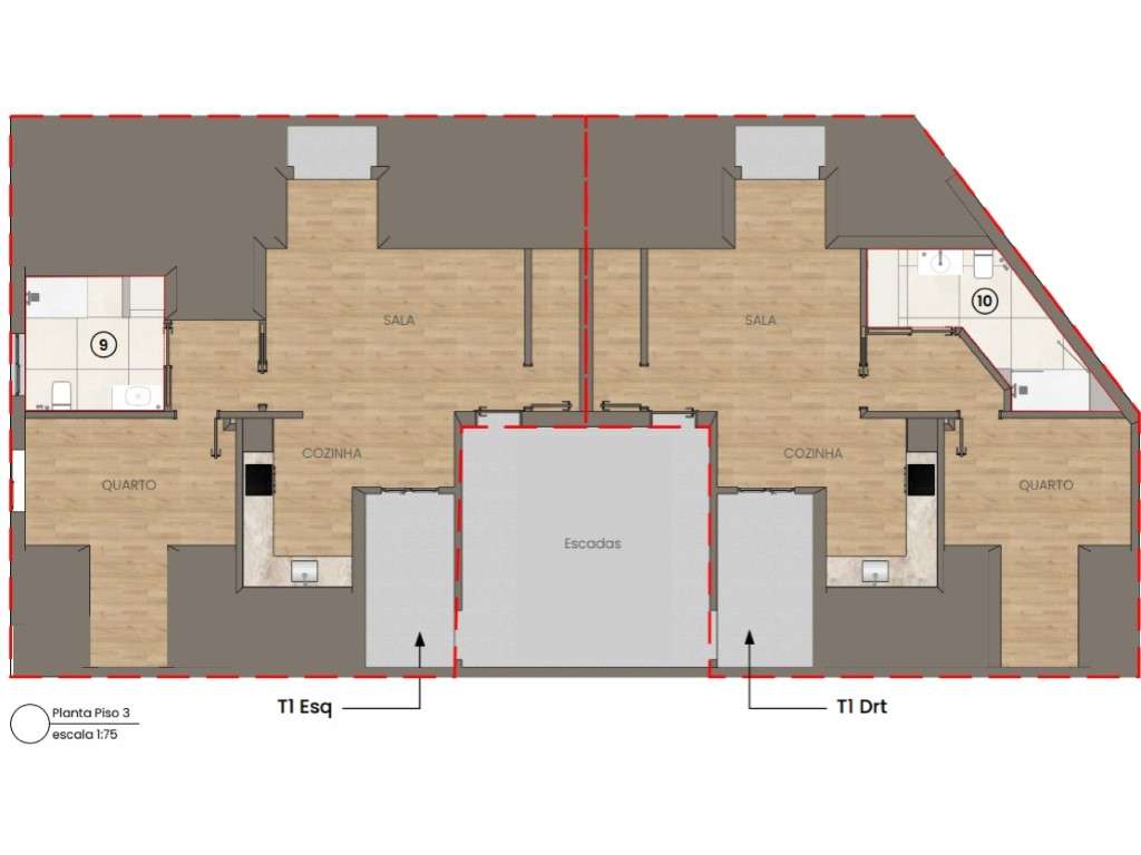 Apartamento T1 Novo em Construção | Águas Furtadas - São Mamede, Ba...-22