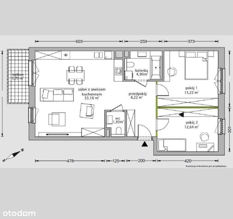 Przestronny 3 pokojowy apartament Top lokalizacja!-15