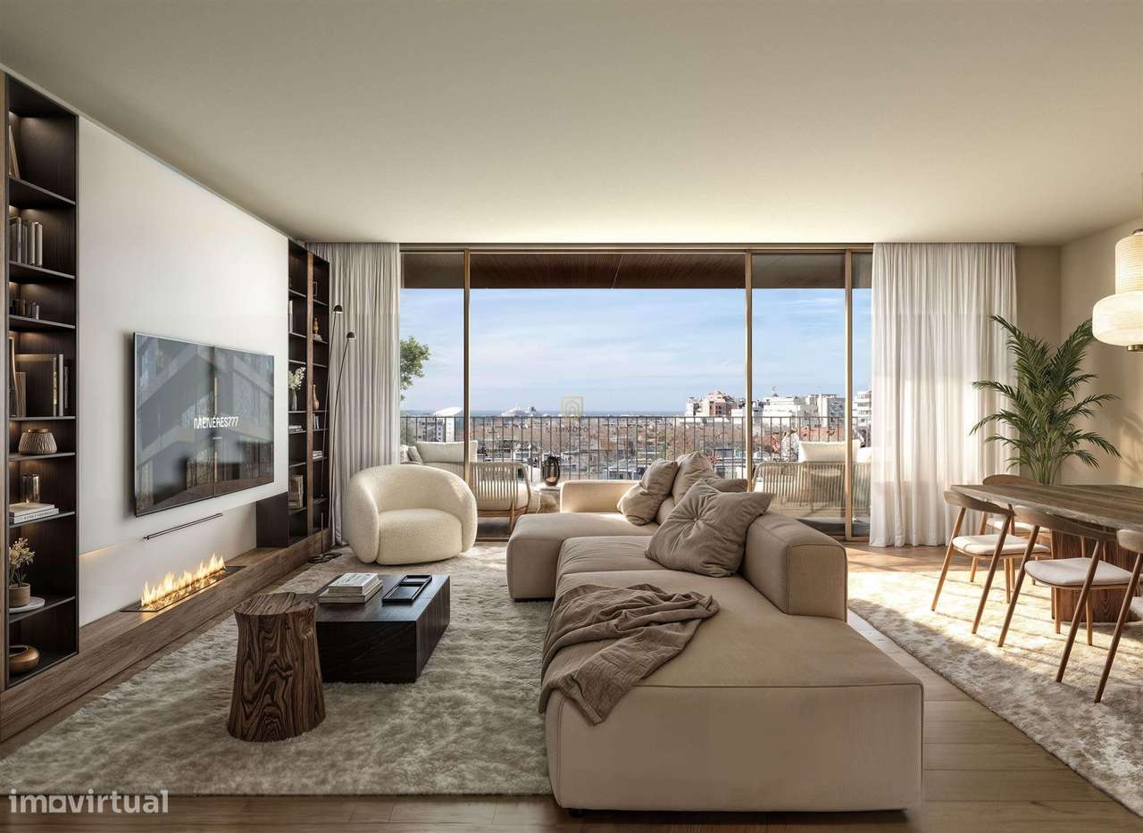 T2 com 109.6 m2 e varanda, em condomínio de luxo, Matosinhos Sul - Grande imagem: 4/26