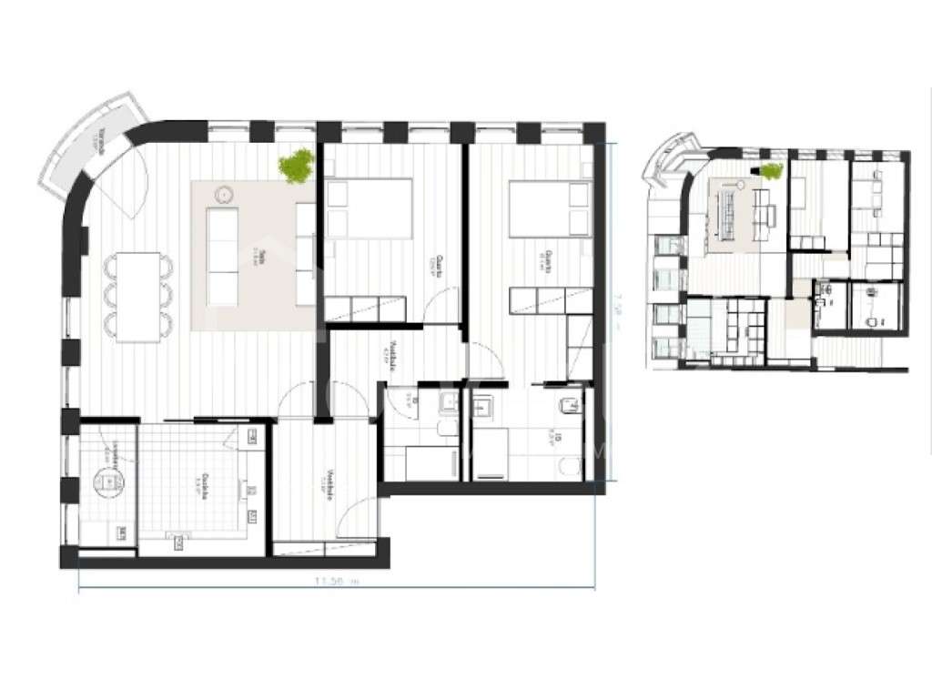 Apartamento T2 em construção, com 112m², em Matosinhos. - Grande imagem: 2/18