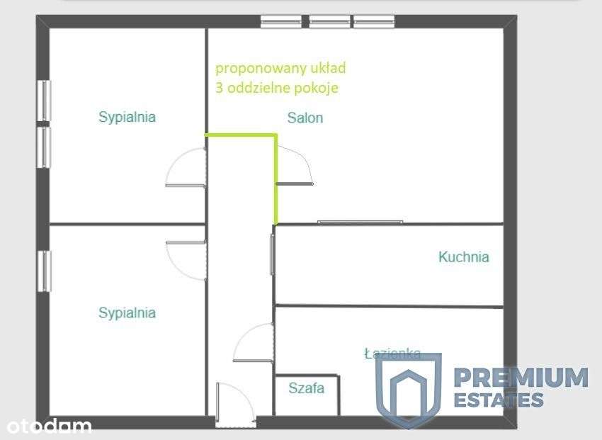 3-pokojowe mieszkanie ul. Bronowicka|do wejścia-12