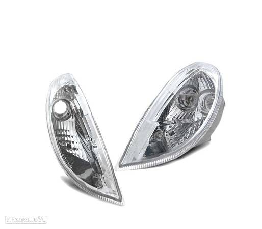 PISCAS FRONTAIS PARA MERCEDES R170 SLK 96-04 CHROME CROMADO - 1