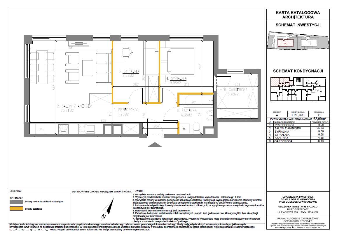 NOWA CENA! Glogera 32 | mieszkanie 3-pok. | M21 - Pełny obrazek: 4/9