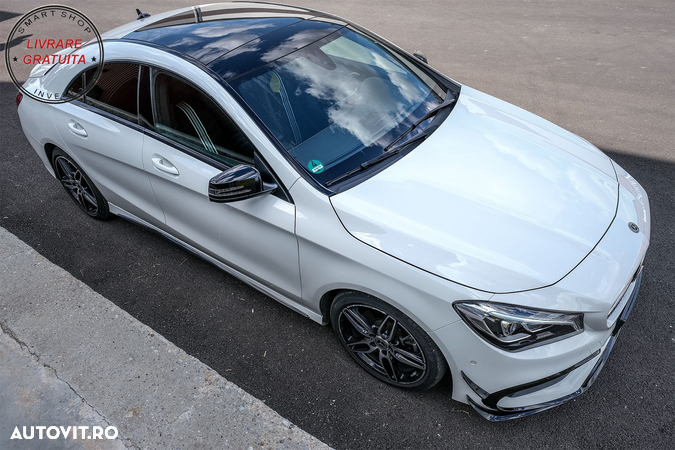 Prelungiri Bara Fata Mercedes CLA W117 Facelift (2016-2018) CLA45 Design Negru Luc- livrare gratuita - 13