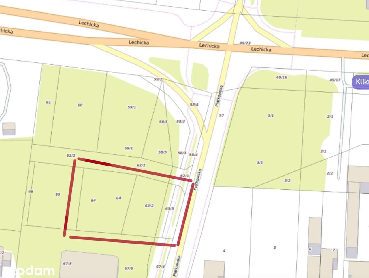 Działka w świetnej lokalizacji, w trakcie wydawania WZ-0