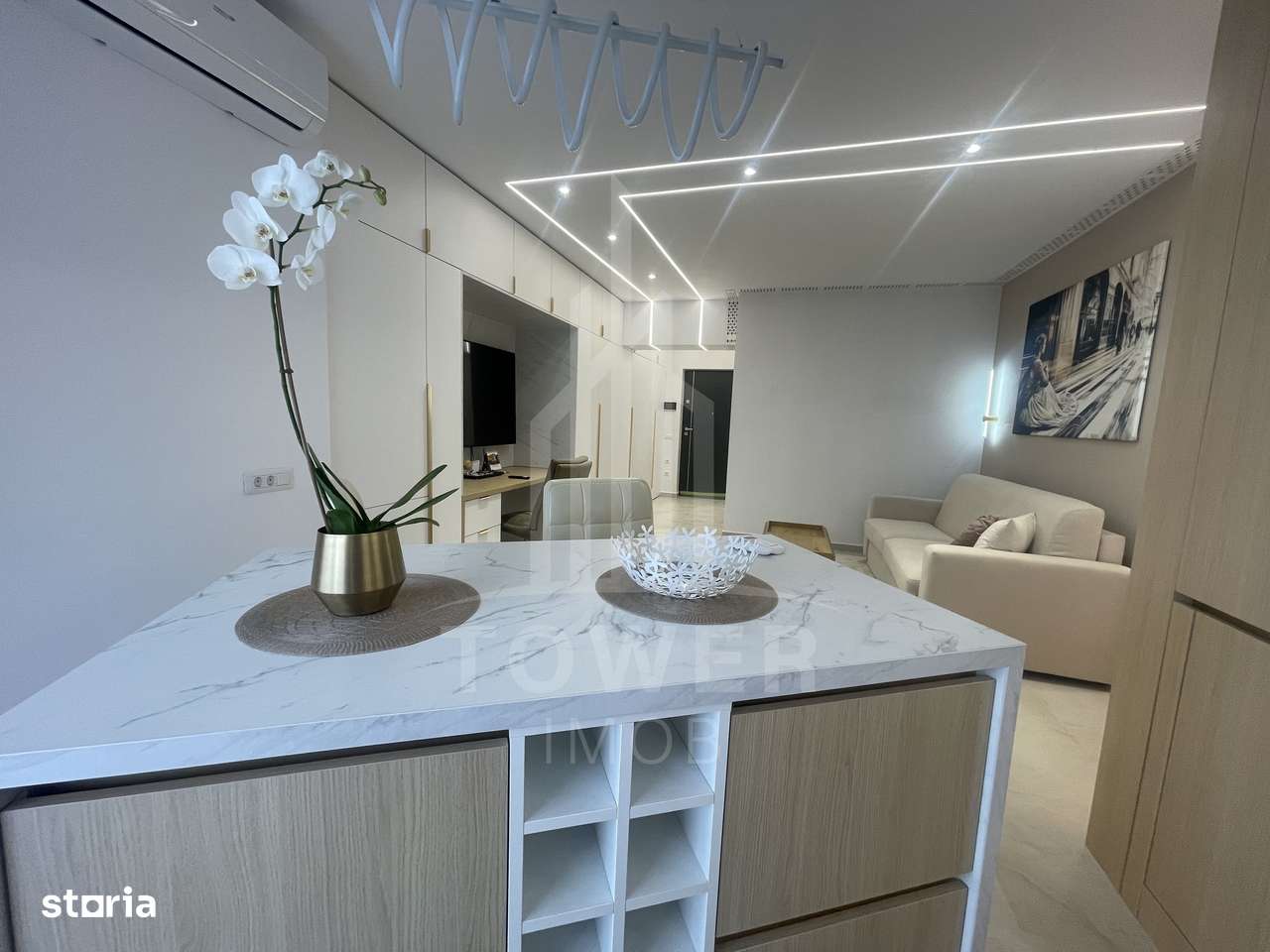 Garsoniera de lux pentru închiriat-in bloc nou-EVO - Imagine principală: 5/11